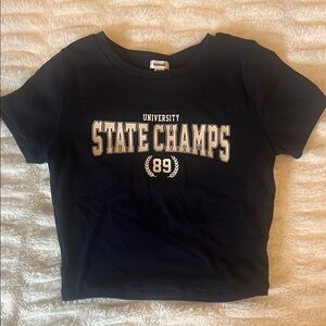 Garage women’s Navy Blue University State Champs T-Shirt